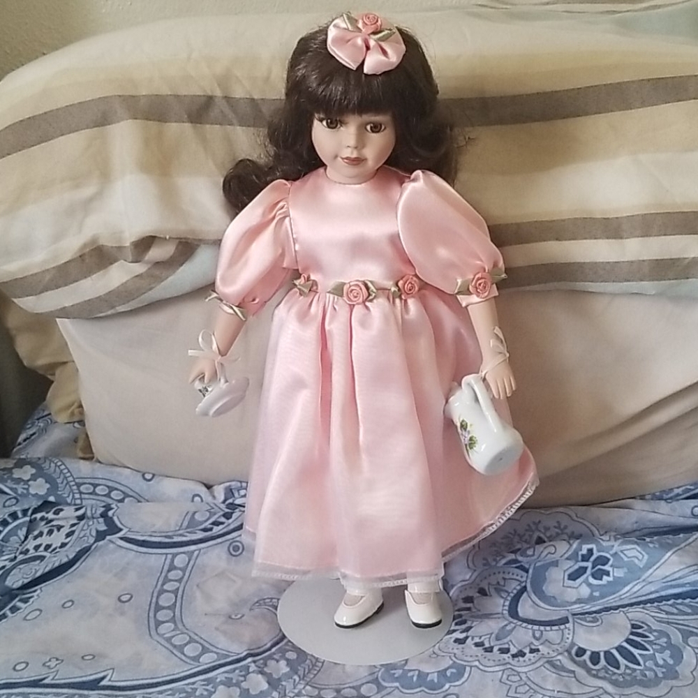 Tea time porcelain Doll